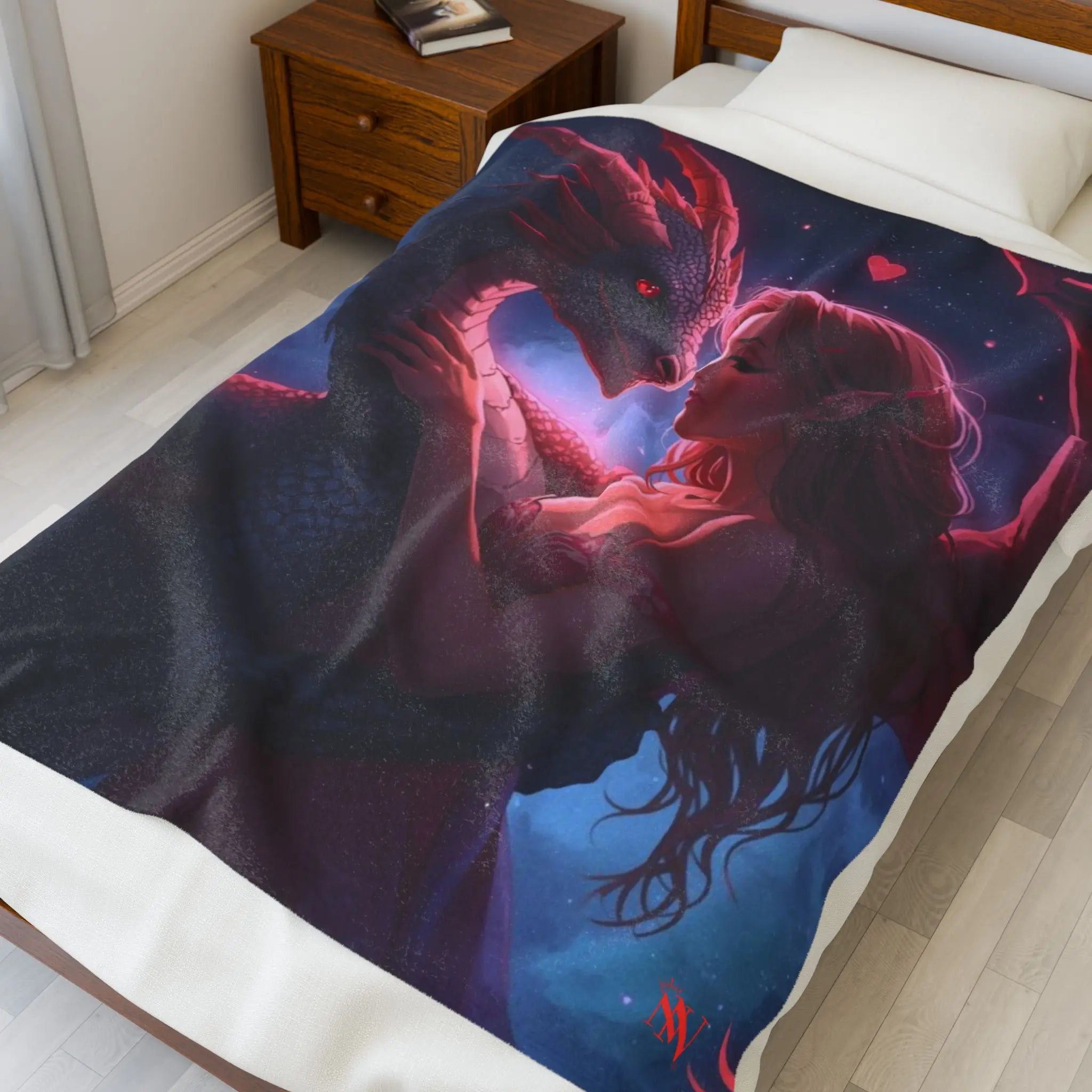 Elf’s Pet Dragon Fantasy | Mix & Match Soft Fun-Flirty Lovers’ Blankets
