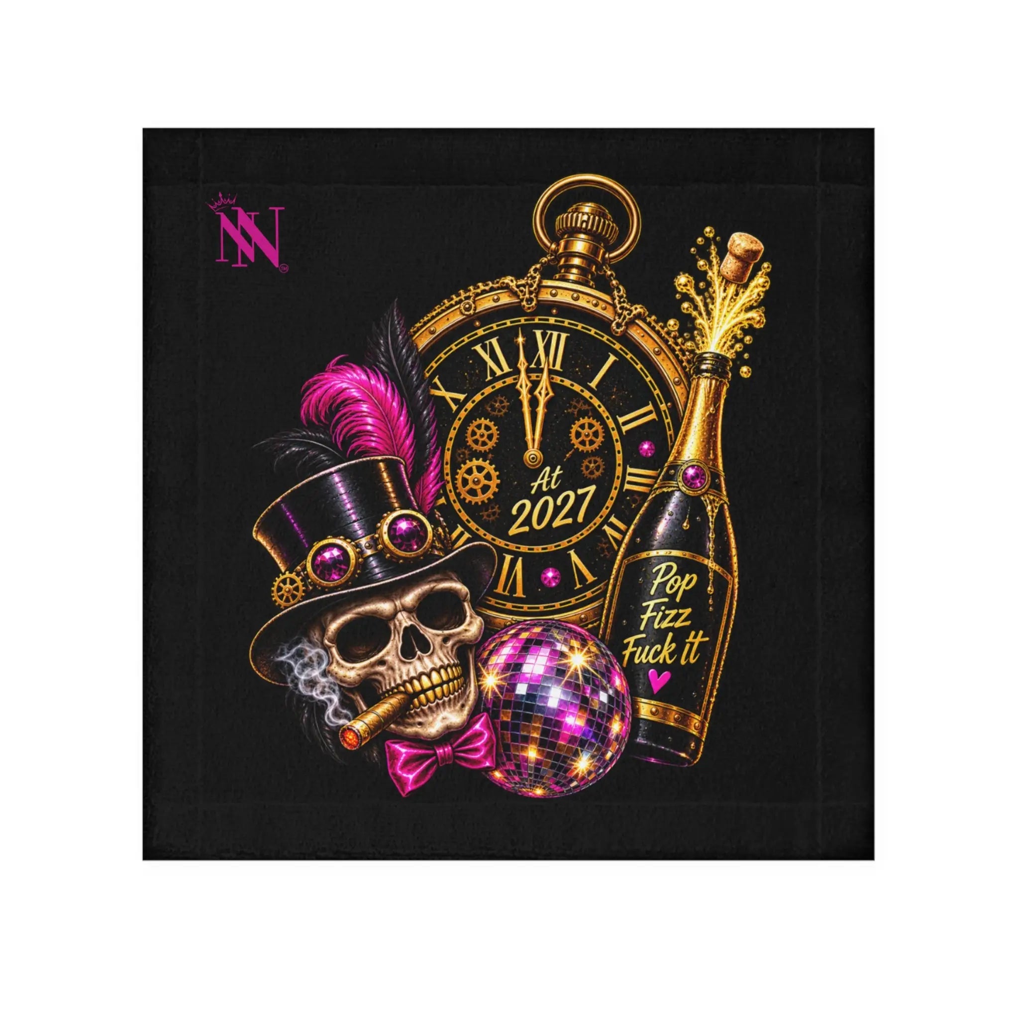 Pop Fizz Fuck It New Years | Nectar Napkins Lils’ Fun-Flirty Lovers’ Towels