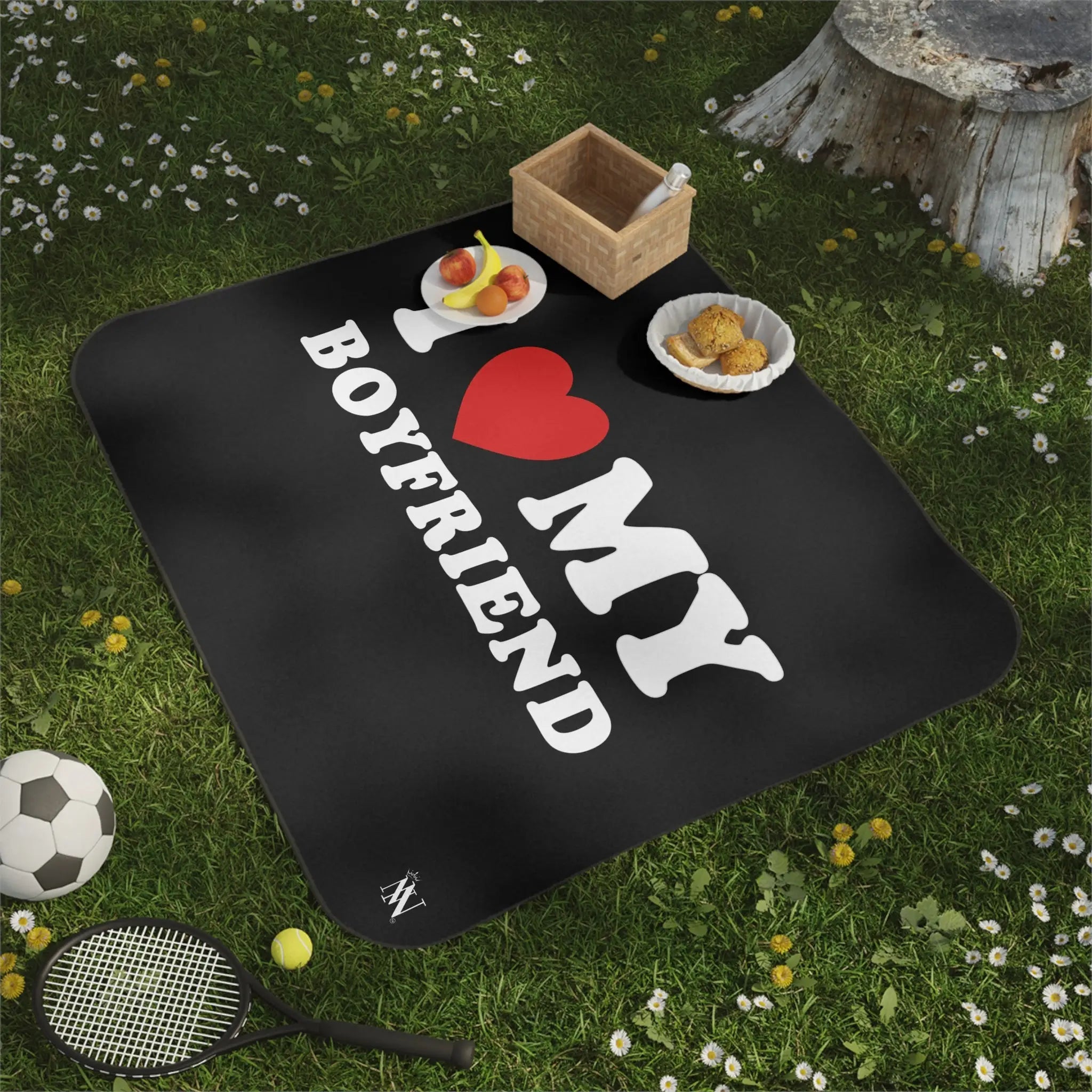 I Love My Boyfriend | Mix Match Fun-Flirty Lovers’ Water-Resistant Blankets