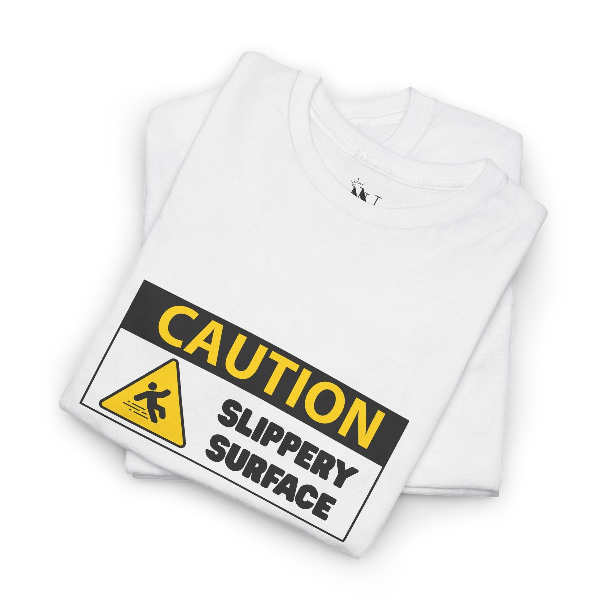 Caution: Slippery Surface | Mix & Match Cotton Unisex Fun-Flirty Lovers’ T-Shirts