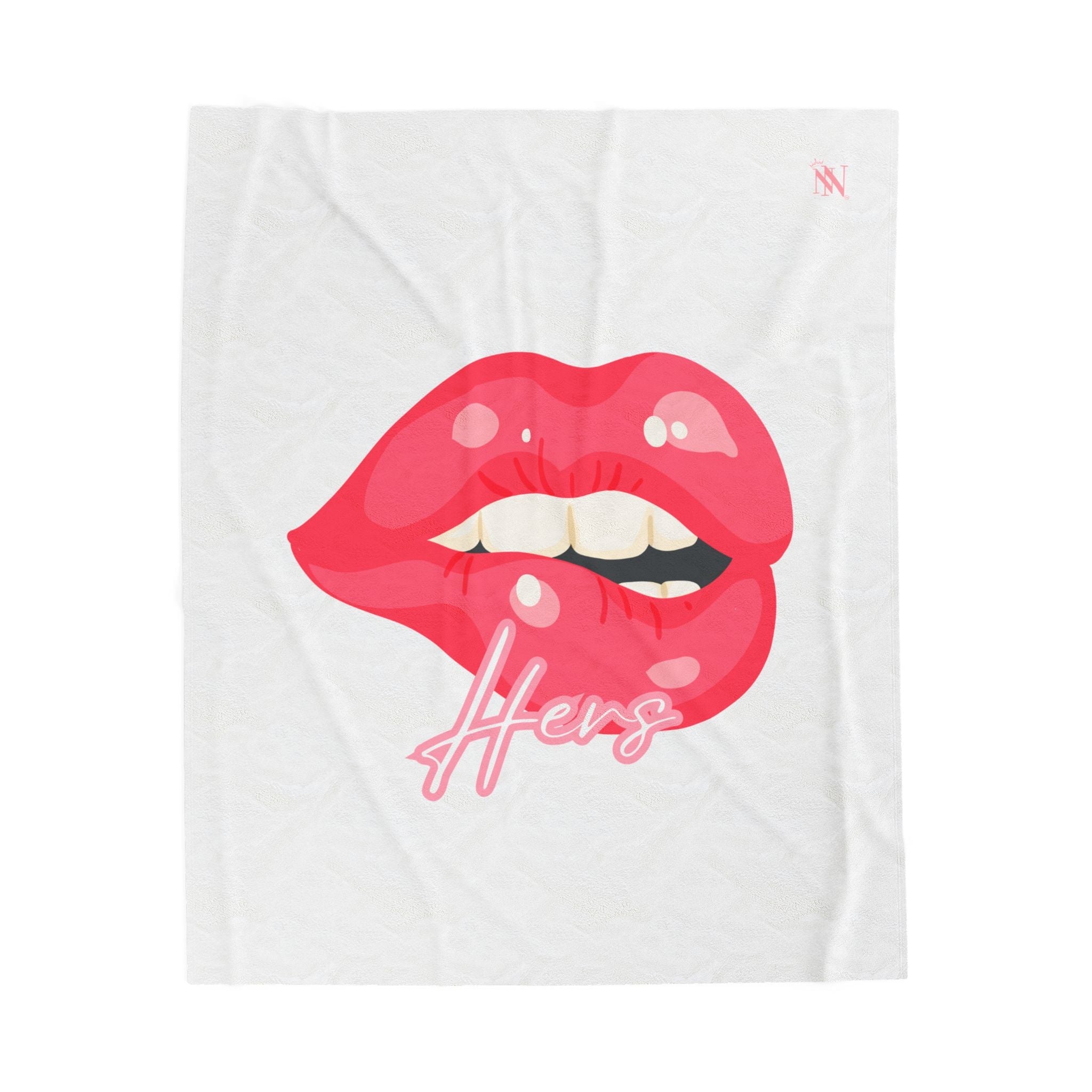 Hers Biting Lip Romantic Gifts Love Blanket