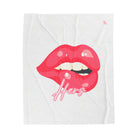 Hers Biting Lip | Mix & Match Soft Fun-Flirty Lovers’ Blankets