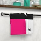 Signature Pink & Black Texas Flag Microfiber Towel for Sex