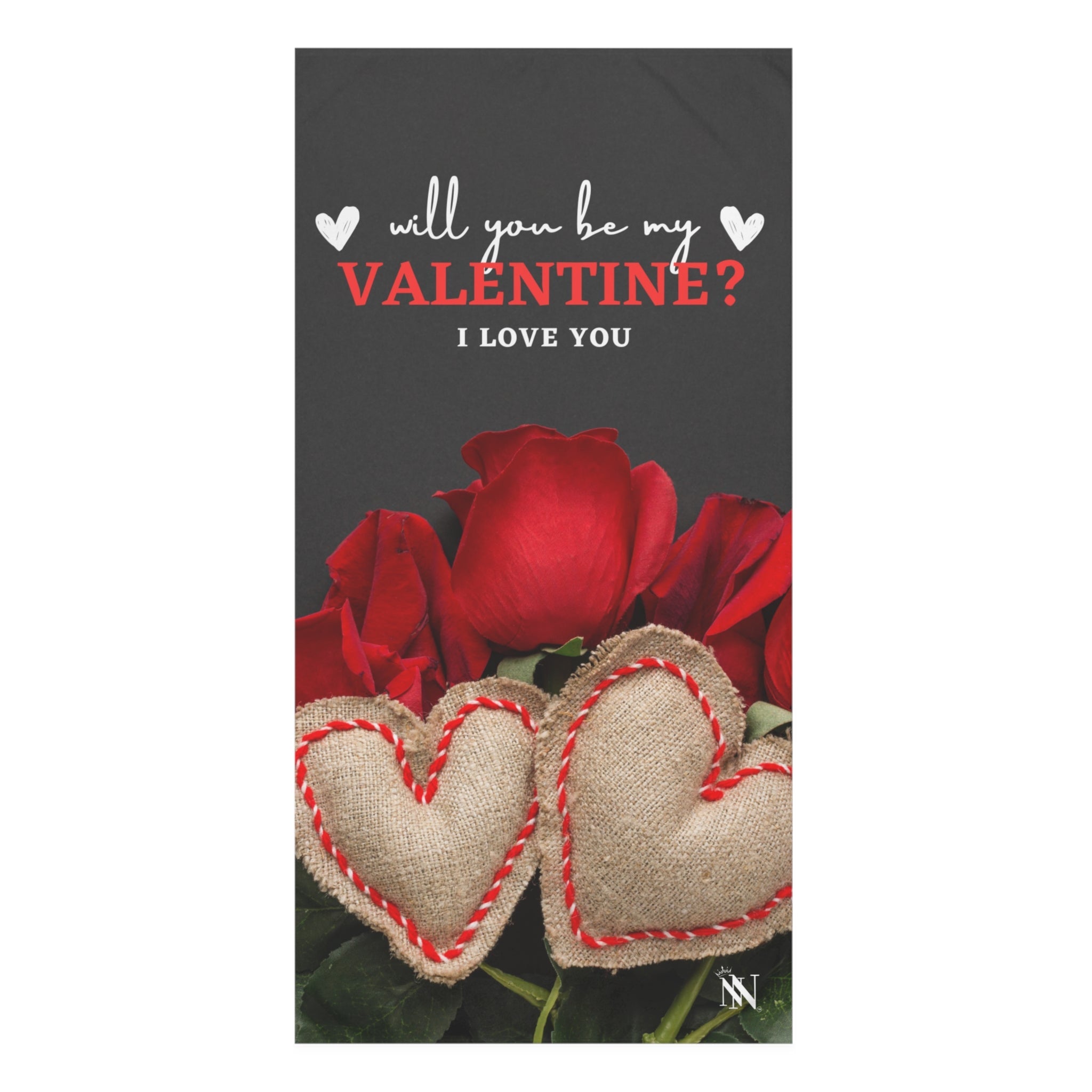 Will You Be My Valentine? | Mix & Match Naughty XL Fun-Flirty Lovers’ Towels