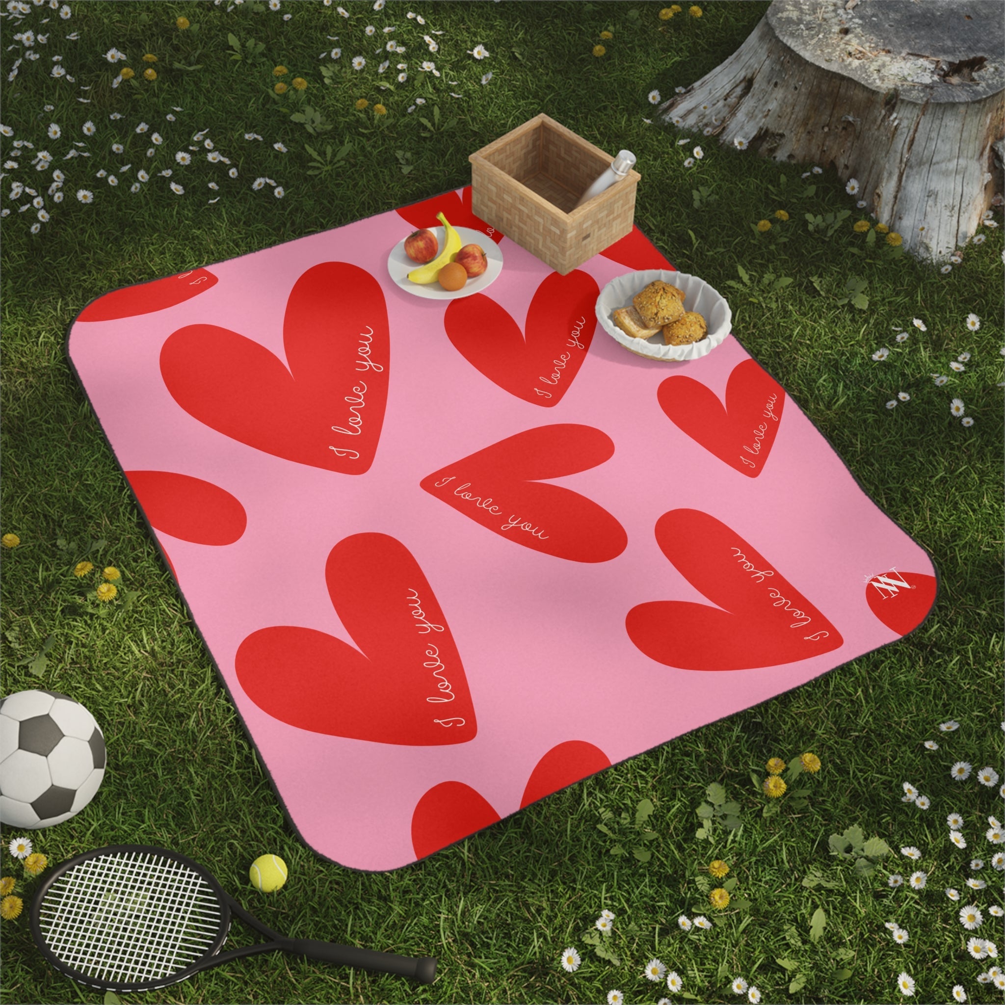 Love You Over & Over | Mix Match Fun-Flirty Lovers’ Water-Resistant Blankets