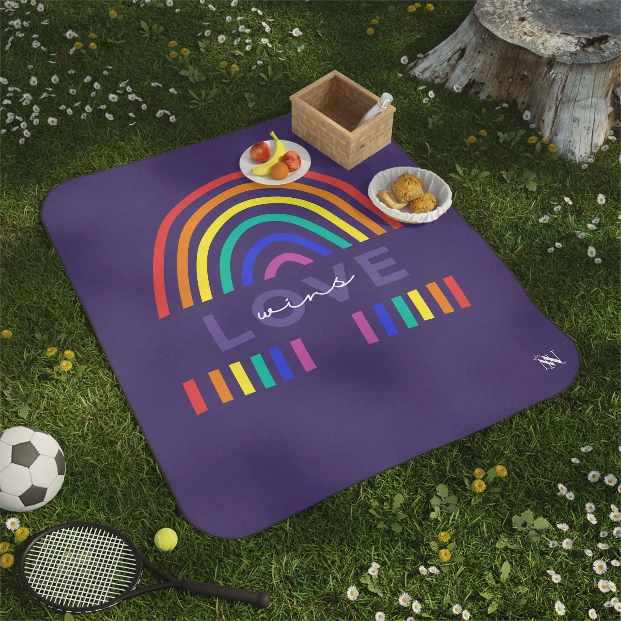 Love Wins Rainbow | Mix Match Fun-Flirty Lovers’ Water-Resistant Blankets