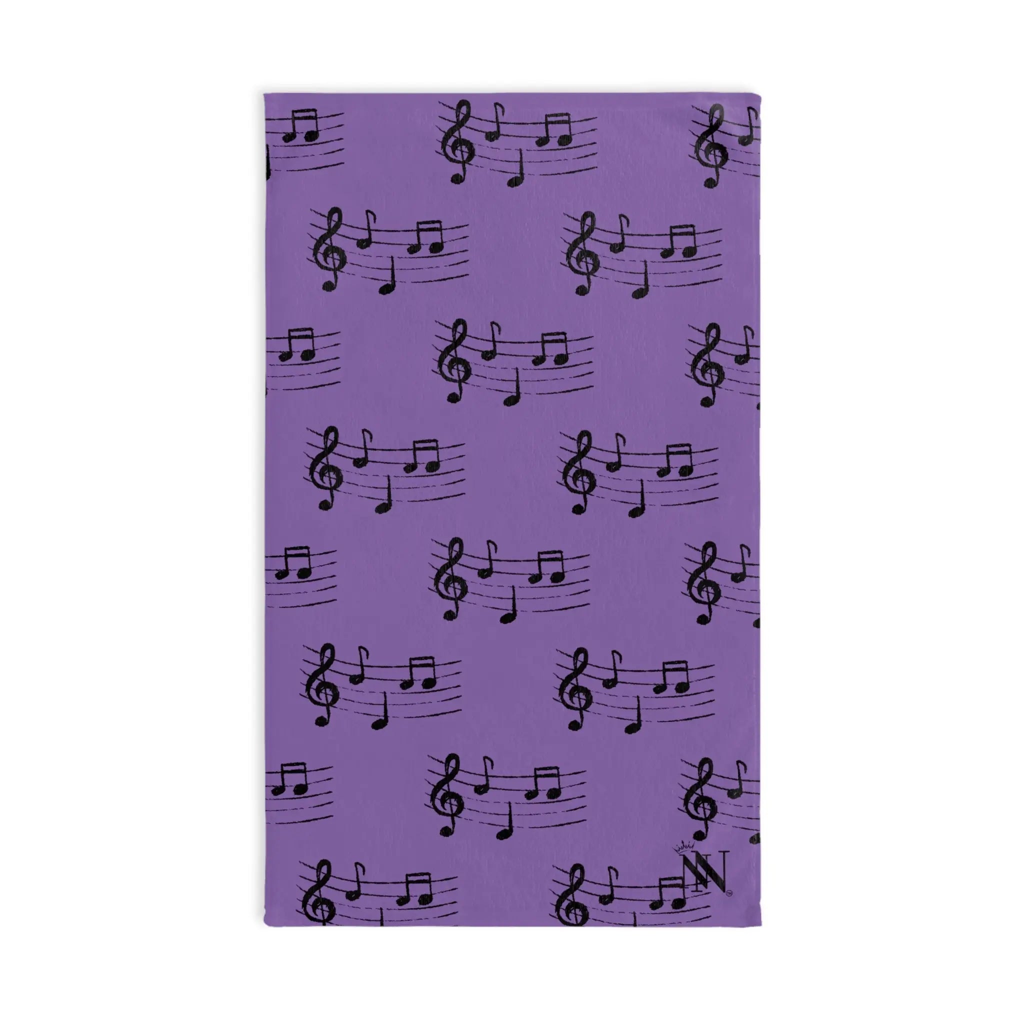 Black Love Notes Lavendar | Mix & Match Original Fun-Flirty Lovers’ Towels