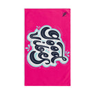 Good Vibes Blue Splash Signature Pink Cum Towel