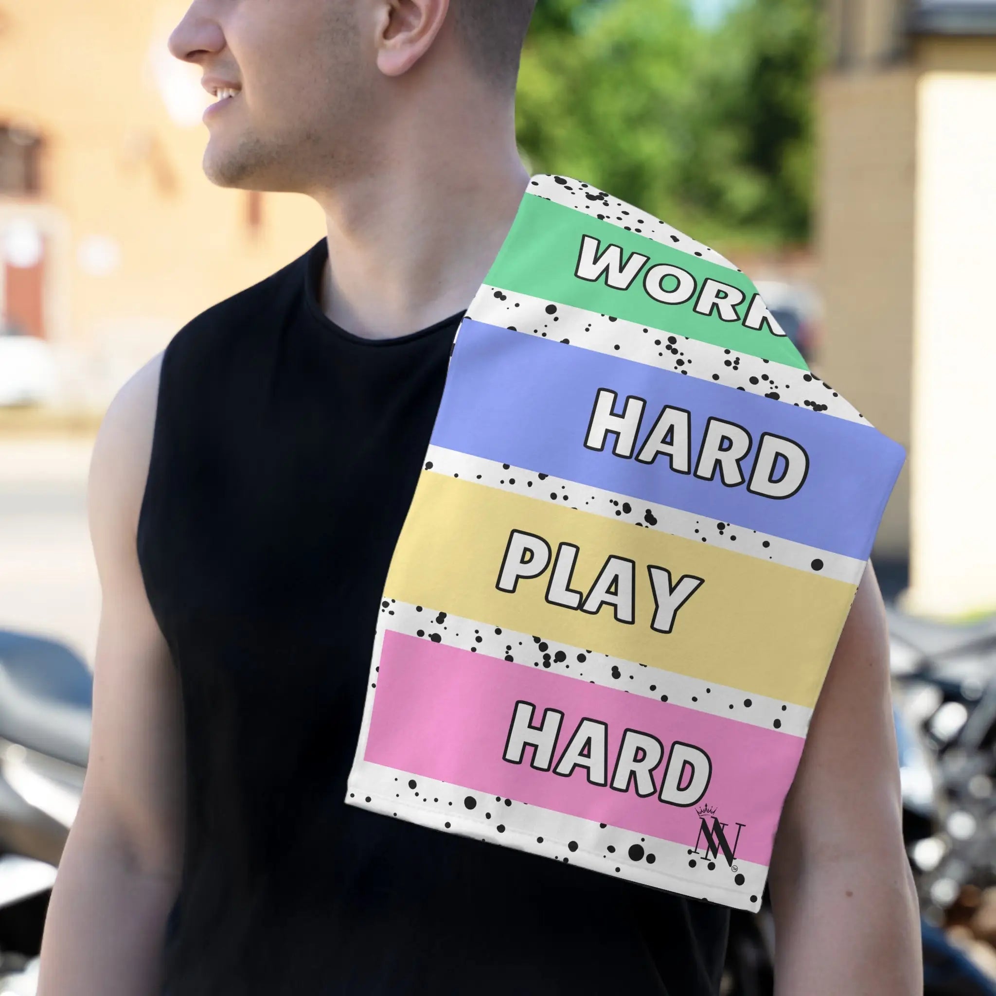 Work Hard Play Hard | Mix & Match Soft Fun-Flirty Lovers’ Towels
