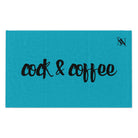 Cock & Coffee Teal | Mix & Match Soft Fun-Flirty Lovers’ Towels