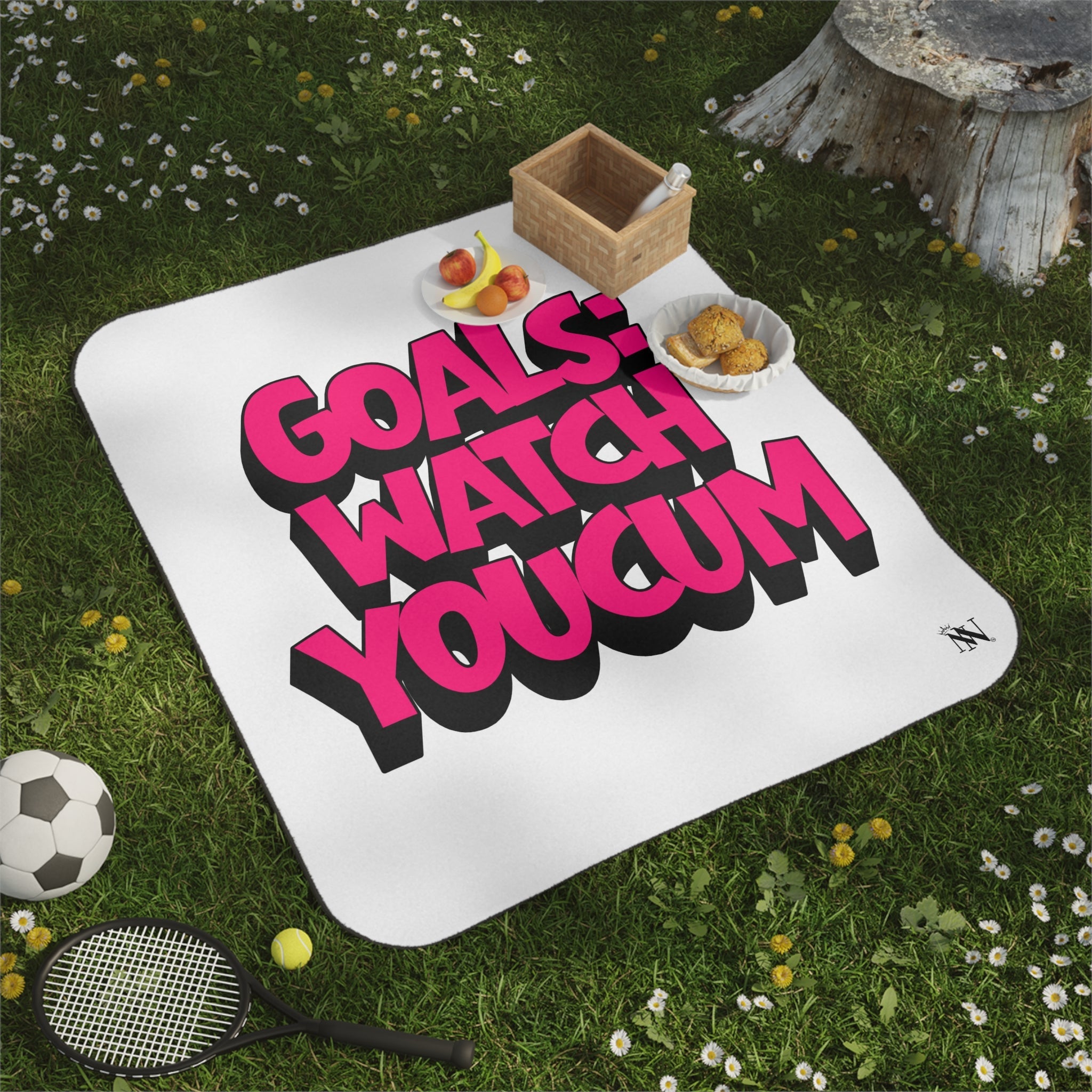 Goals: Watch You Cum | Mix Match Fun-Flirty Lovers’ Water-Resistant Blankets