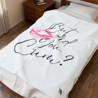 But did you Cum? with a Kiss Romantic Gifts Love Blanket