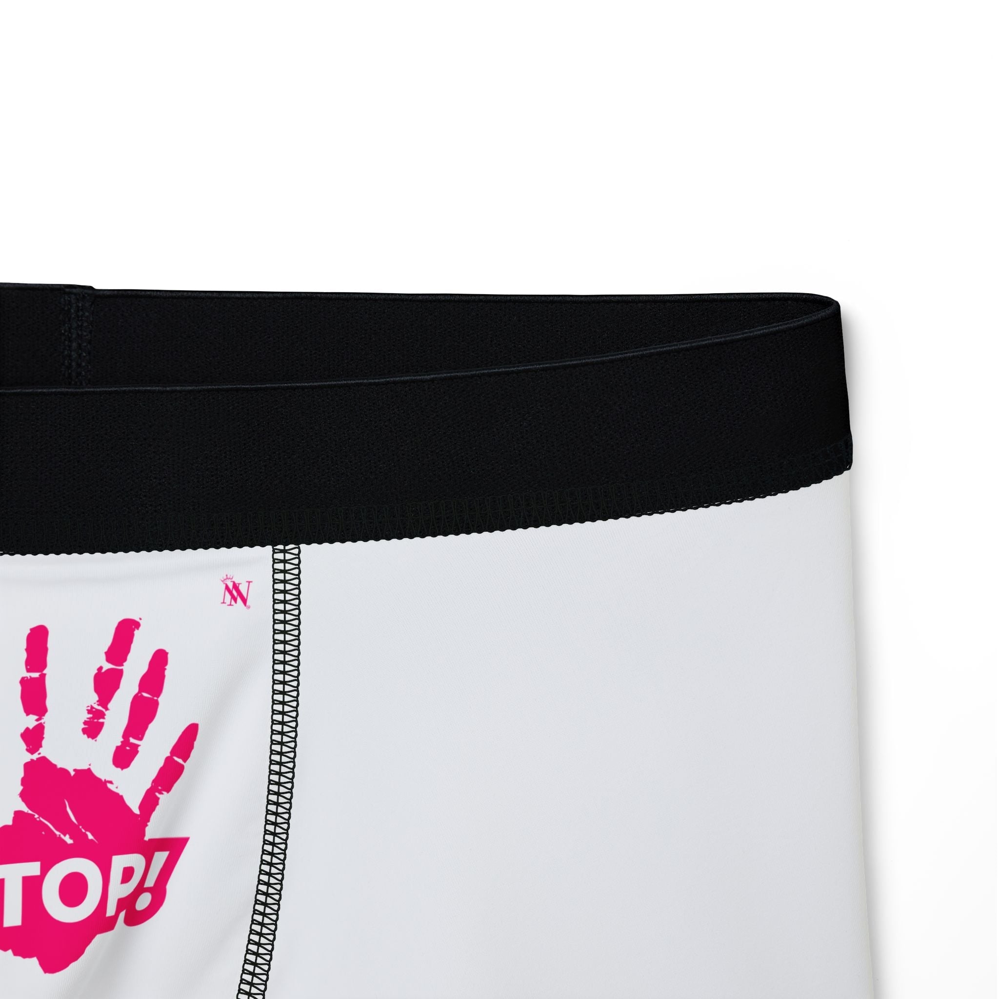 Stop! Handprint | Mix & Match Fun-Flirty Lovers’ Boxer Briefs
