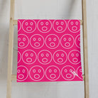 Surprised Emoji Pattern Signature Pink | Mix & Match Classic Fun-Flirty Lovers’ Towels