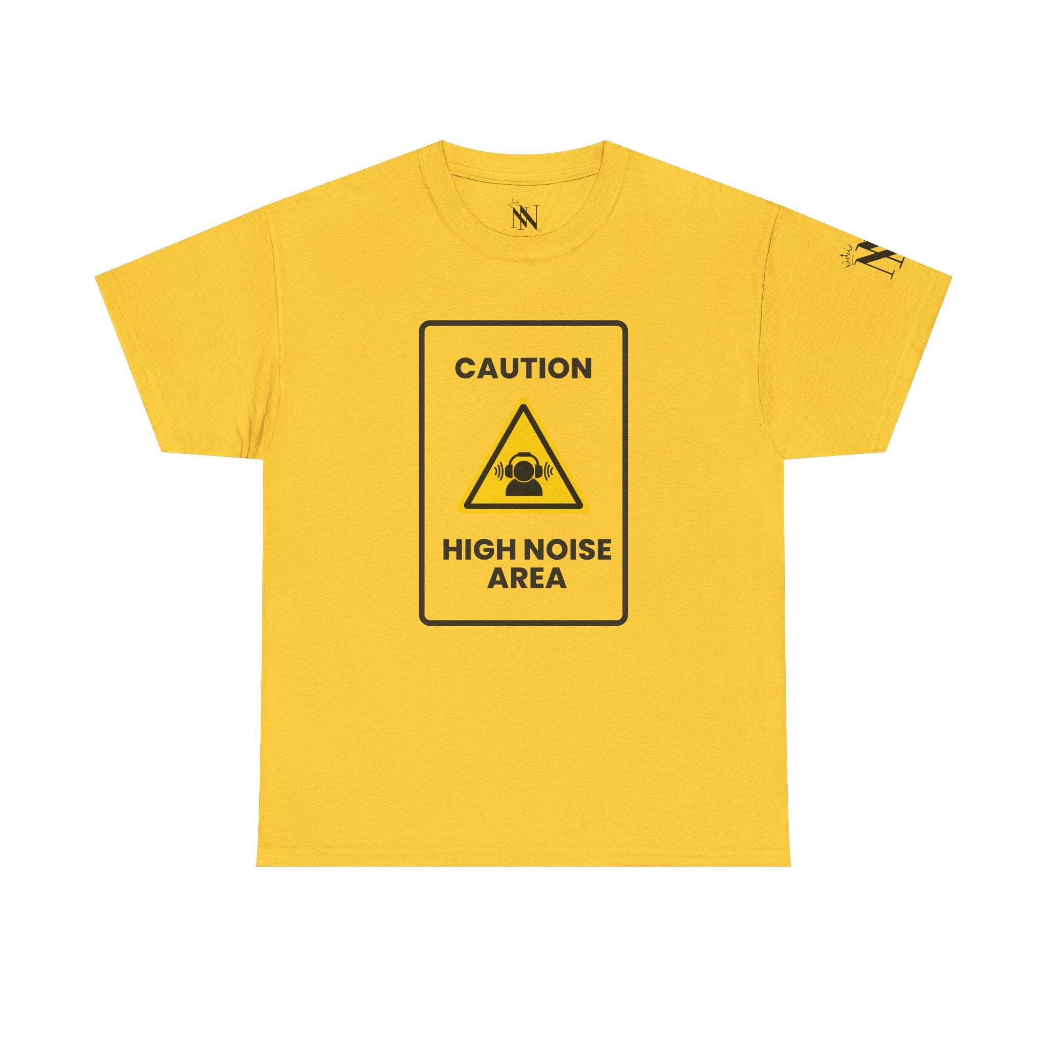 Caution High Noise Area | Mix & Match Cotton Unisex Fun-Flirty Lovers’ T-Shirts