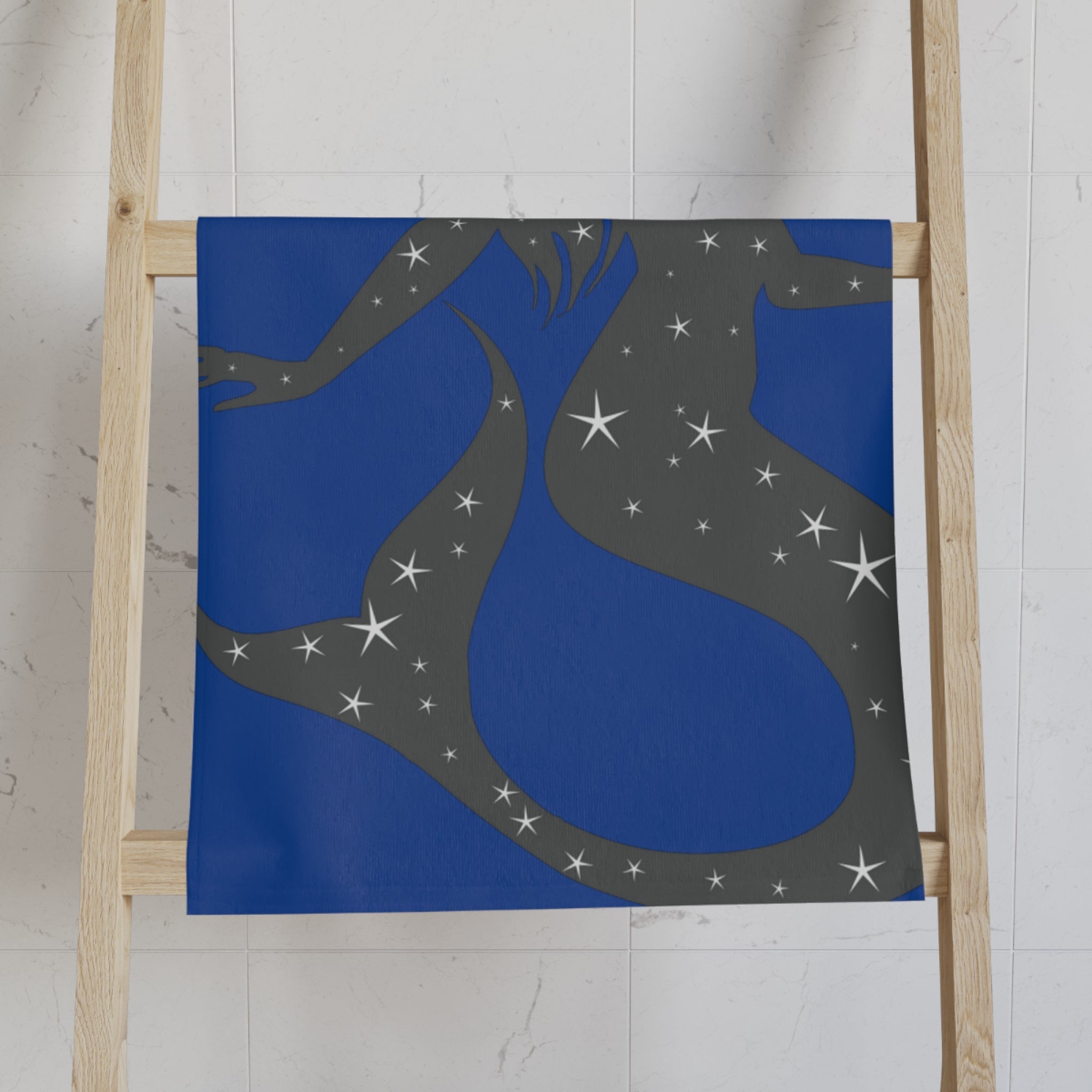 Mermaid Star Blue Cum Towel