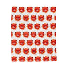 Red Hot Naughty Devil Pattern | Mix & Match Soft Fun-Flirty Lovers’ Blankets
