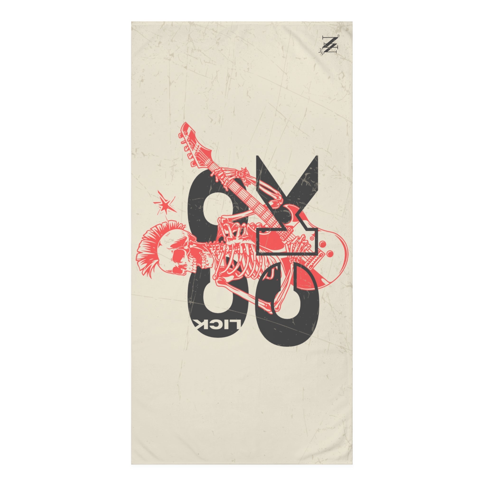 Lick Cock Skull Rocker Anal Sex Towel