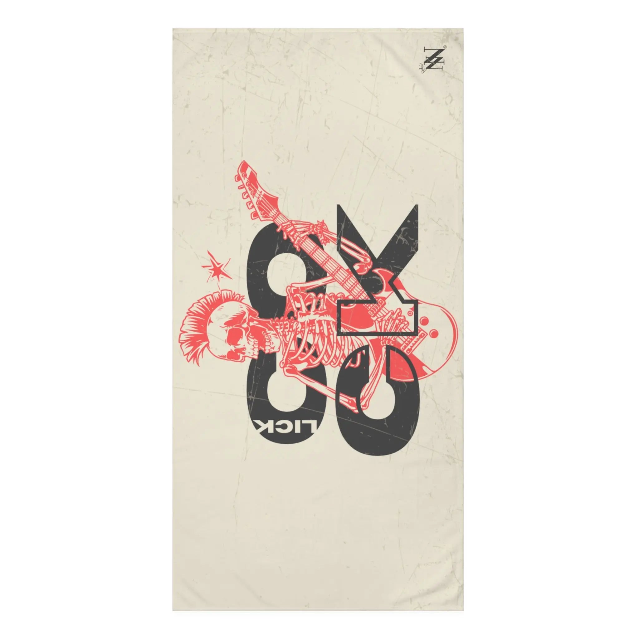 Lick Cock Skull Rocker Anal Sex Towel