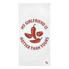 My Girlfriend is Hotter Than Yours Pepper | Mix & Match XL Fun-Flirty Lovers’ Towels