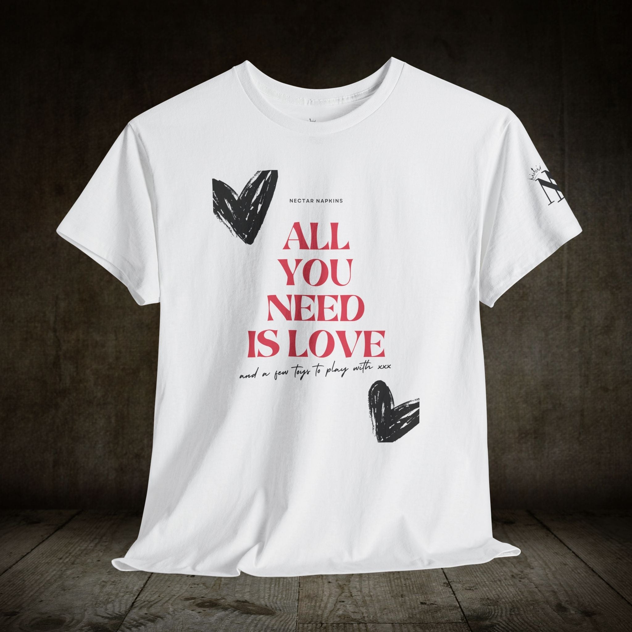 All You Need Is Love | Mix & Match 100% Cotton Unisex Fun-Flirty Lovers’ Tees
