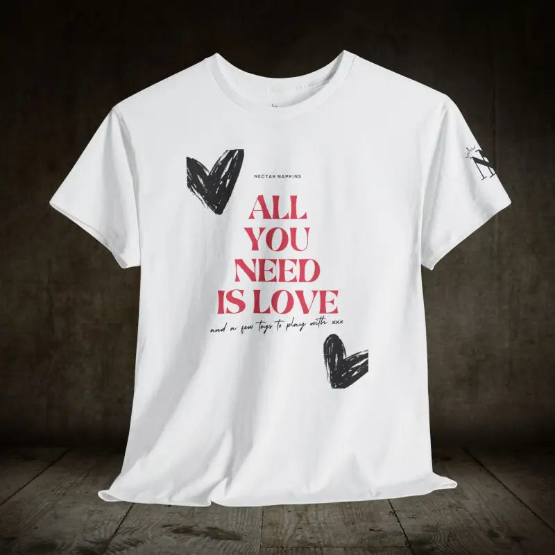 All You Need Is Love | Mix & Match 100% Cotton Unisex Fun-Flirty Lovers’ Tees