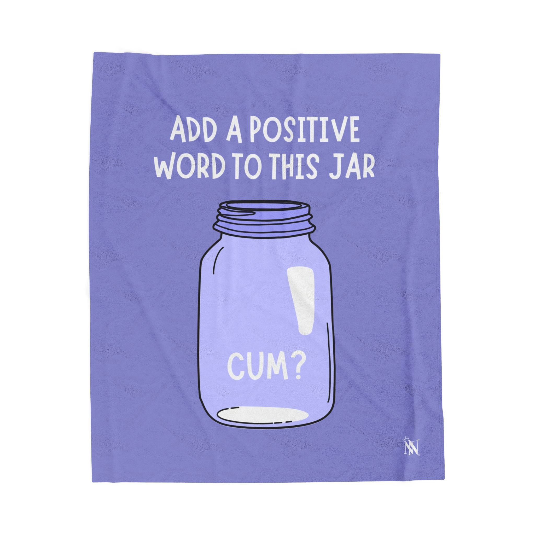 Positive Word Jar Cum? Romantic Sex Gifts Blanket