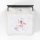 Are You Ready? Kiss Mark | Mix & Match Velveteen Fun-Flirty Lovers’ Blankets