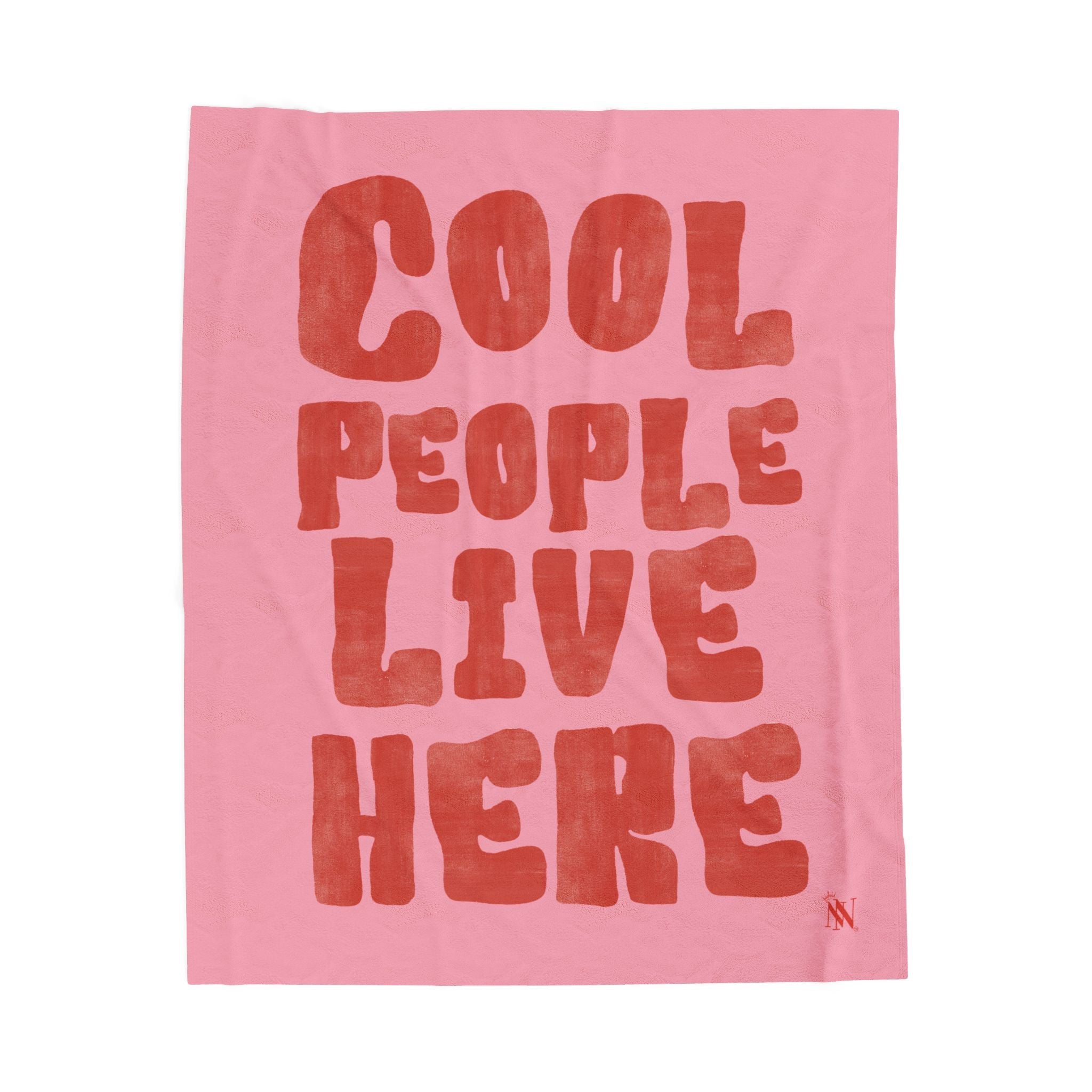 Cool People Live Here | Mix & Match Velveteen Fun-Flirty Lovers’ Blankets