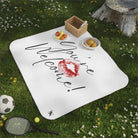 You’re Welcome! with a Kiss | Mix Match Fun-Flirty Lovers’ Water-Resistant Blankets