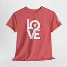 Block Letter Love Heart | Mix & Match Cotton Unisex Fun-Flirty Lovers’ T-Shirts