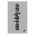 Cum Happens Silver | Mix & Match Soft Fun-Flirty Lovers’ Towels