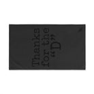 Thanks for the ’D’ Dark Grey | Mix & Match Classic Fun-Flirty Lovers’ Towels