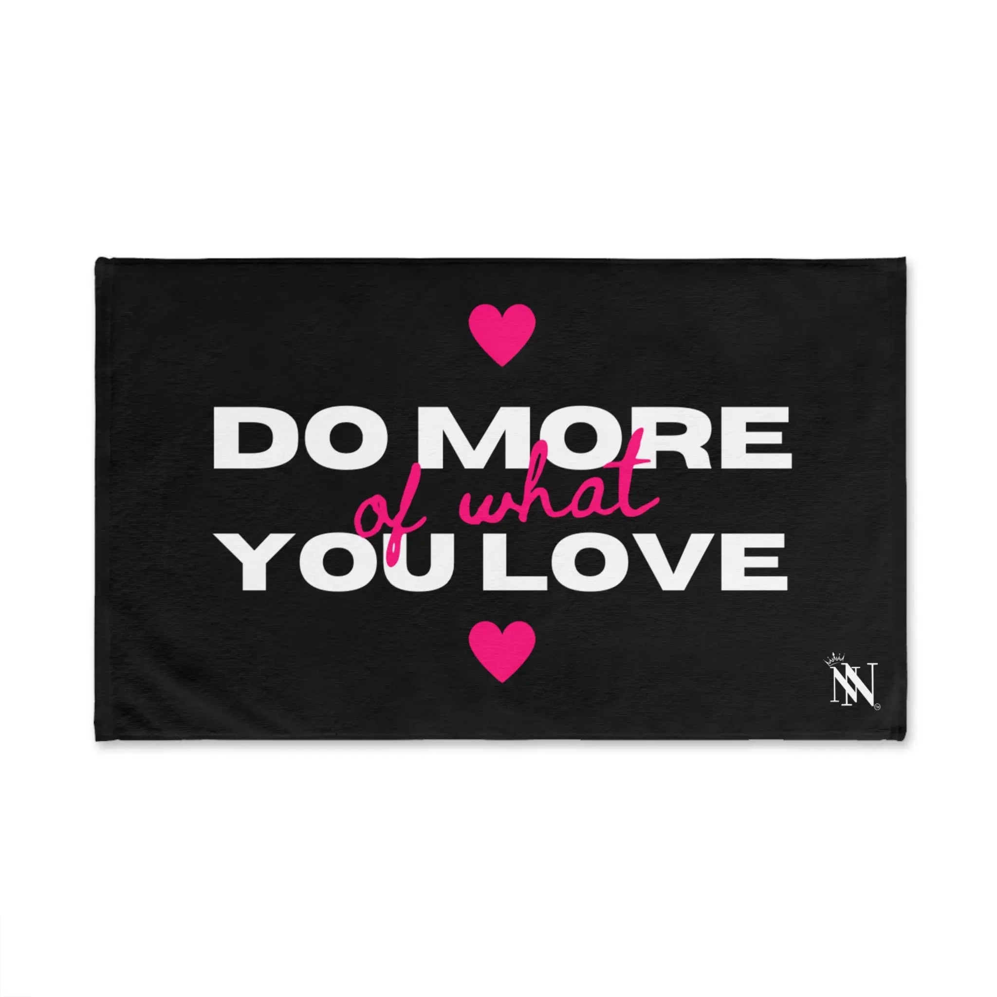 Do More of What You Love Hearts Cum Towel