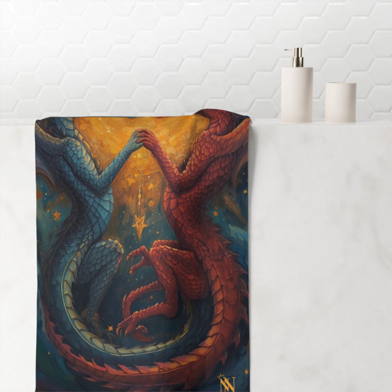 Written In the Stars Dragon Fantasy | Mix & Match XL Fun-Flirty Lovers’ Towels
