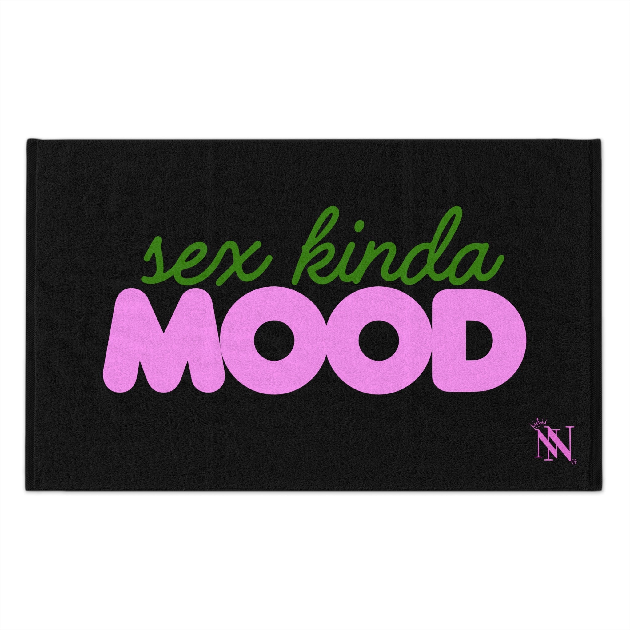 Sex Kinda Mood Black | Mix & Match Soft Fun-Flirty Lovers’ Towels