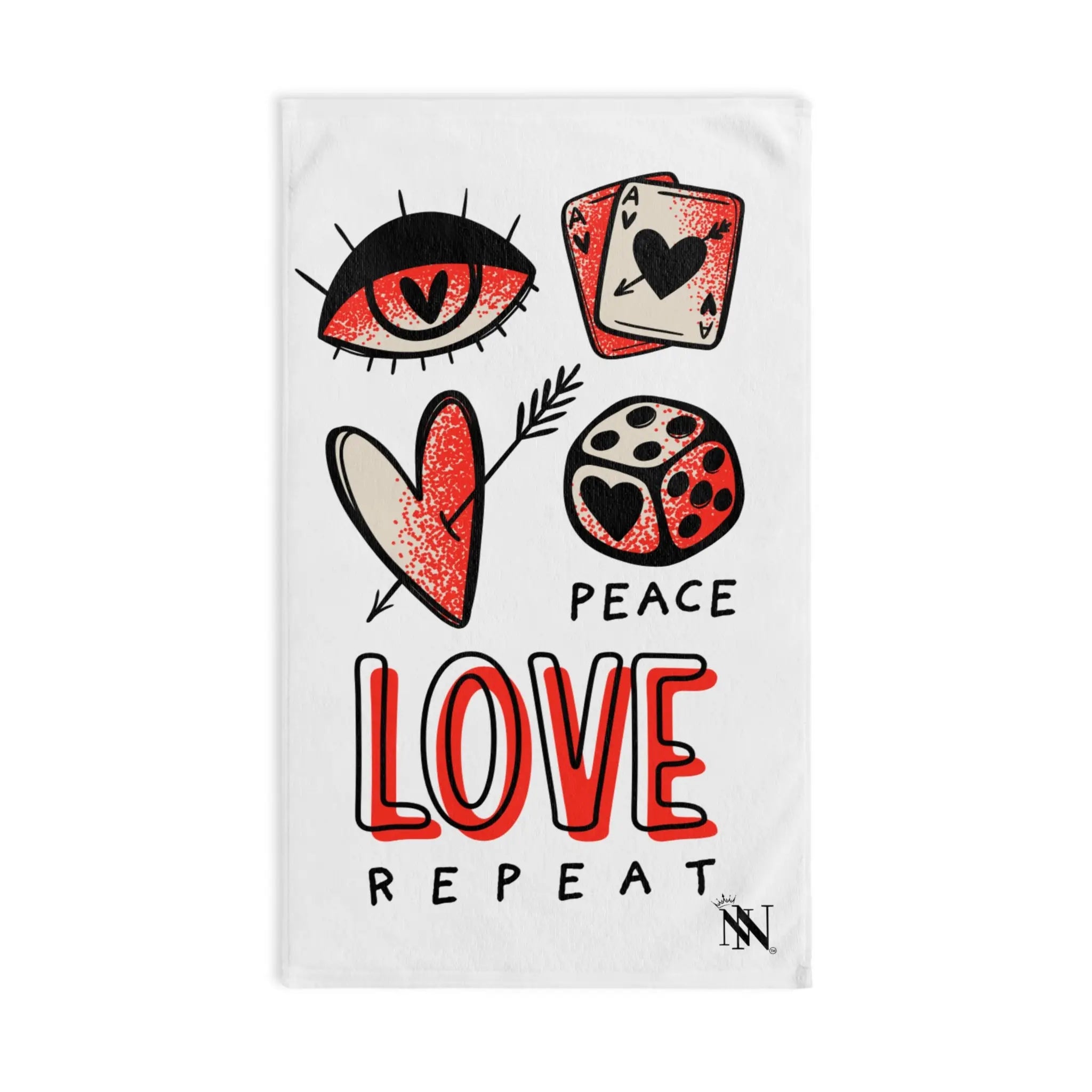 Peace Love Repeat Cum Towel