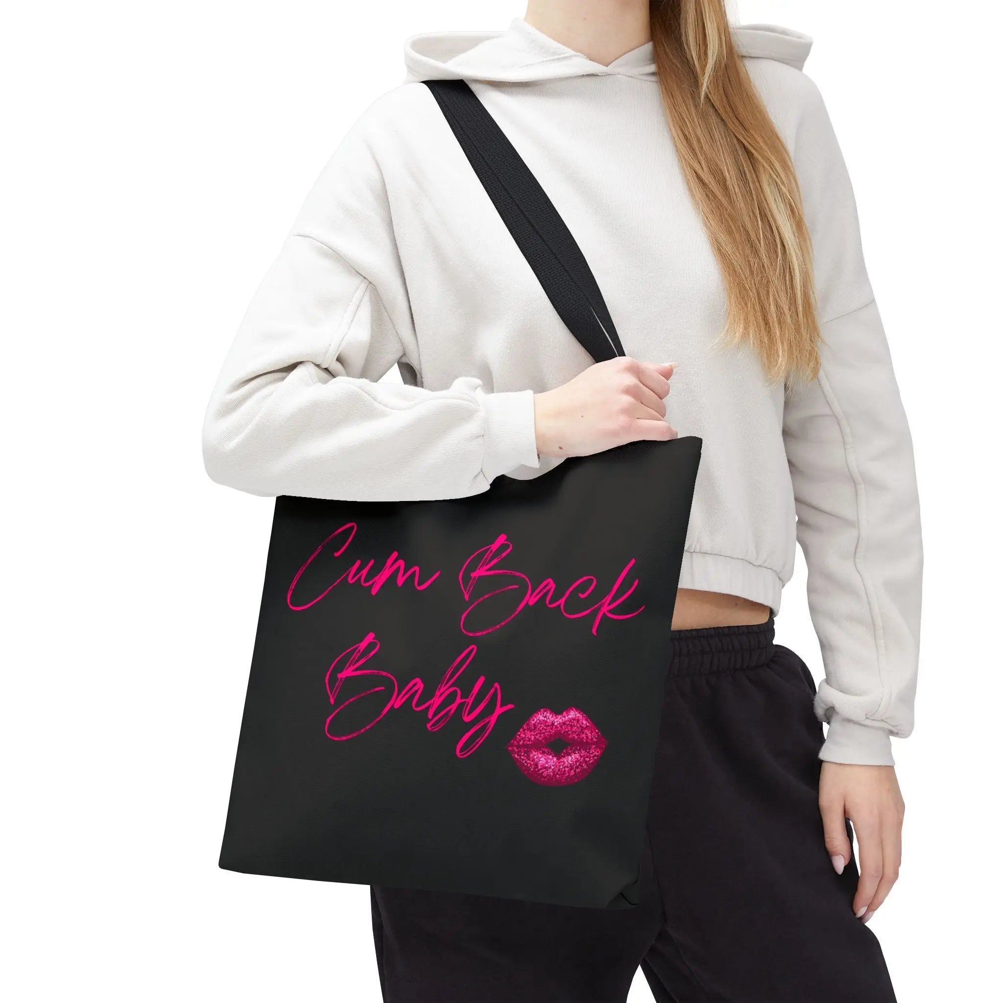 Cum Back Baby Kiss Mark | Nectar Napkins Fun-Flirty Lovers’ Totes