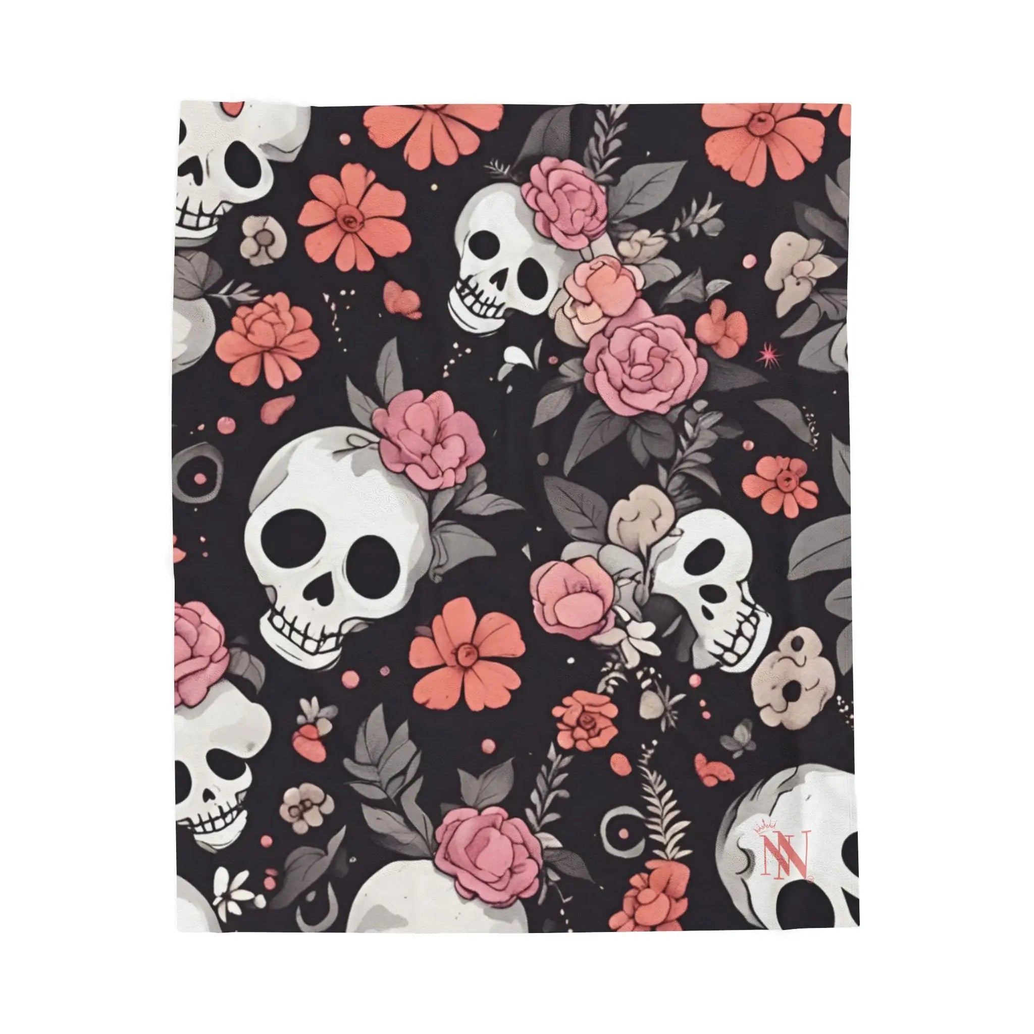 Skull Garden | Mix & Match Velveteen Fun-Flirty Lovers’ Blankets