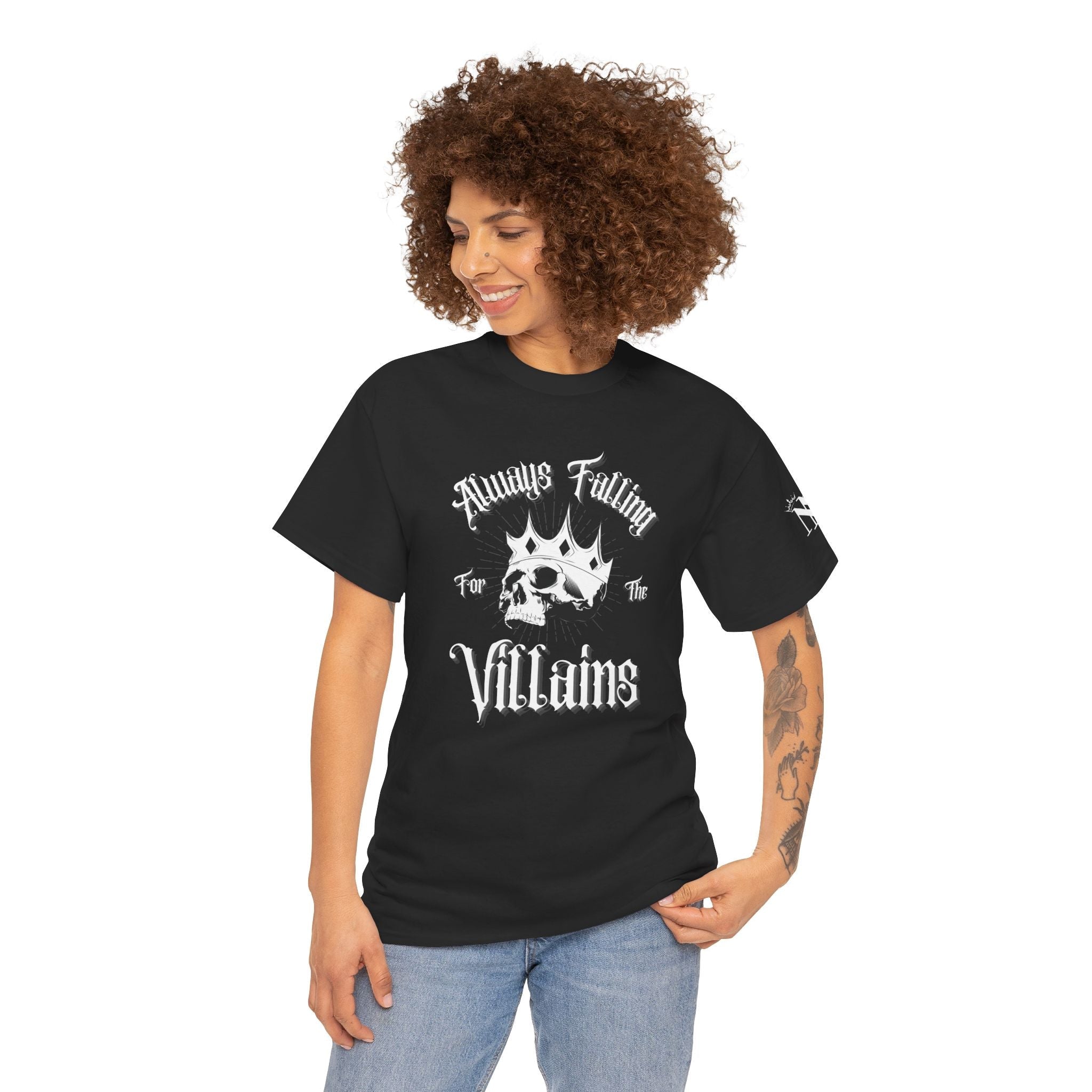 Always Falling for the Villains | Mix & Match Cotton Unisex Fun-Flirty Lovers’ T-Shirts