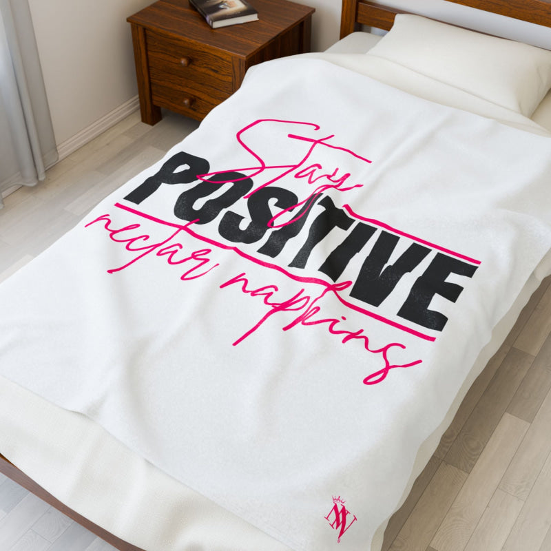 Stay Positive | Mix & Match Soft Fun-Flirty Lovers’ Blankets