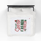 Dear Santa I Really Tried | Mix & Match Velveteen Fun-Flirty Lovers’ Blankets