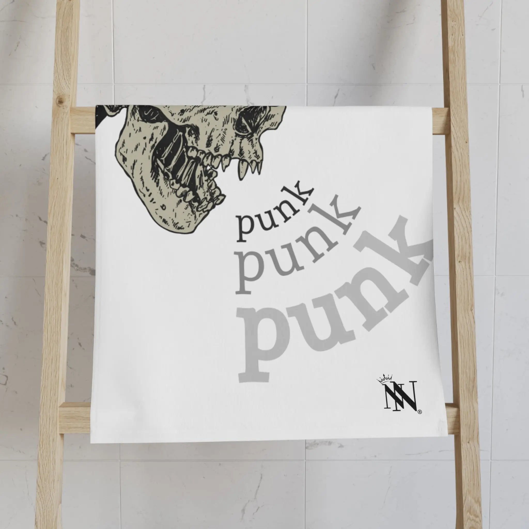 Punk Mohawk Skull | Nectar Napkins Classic Fun-Flirty Lovers’ Towels