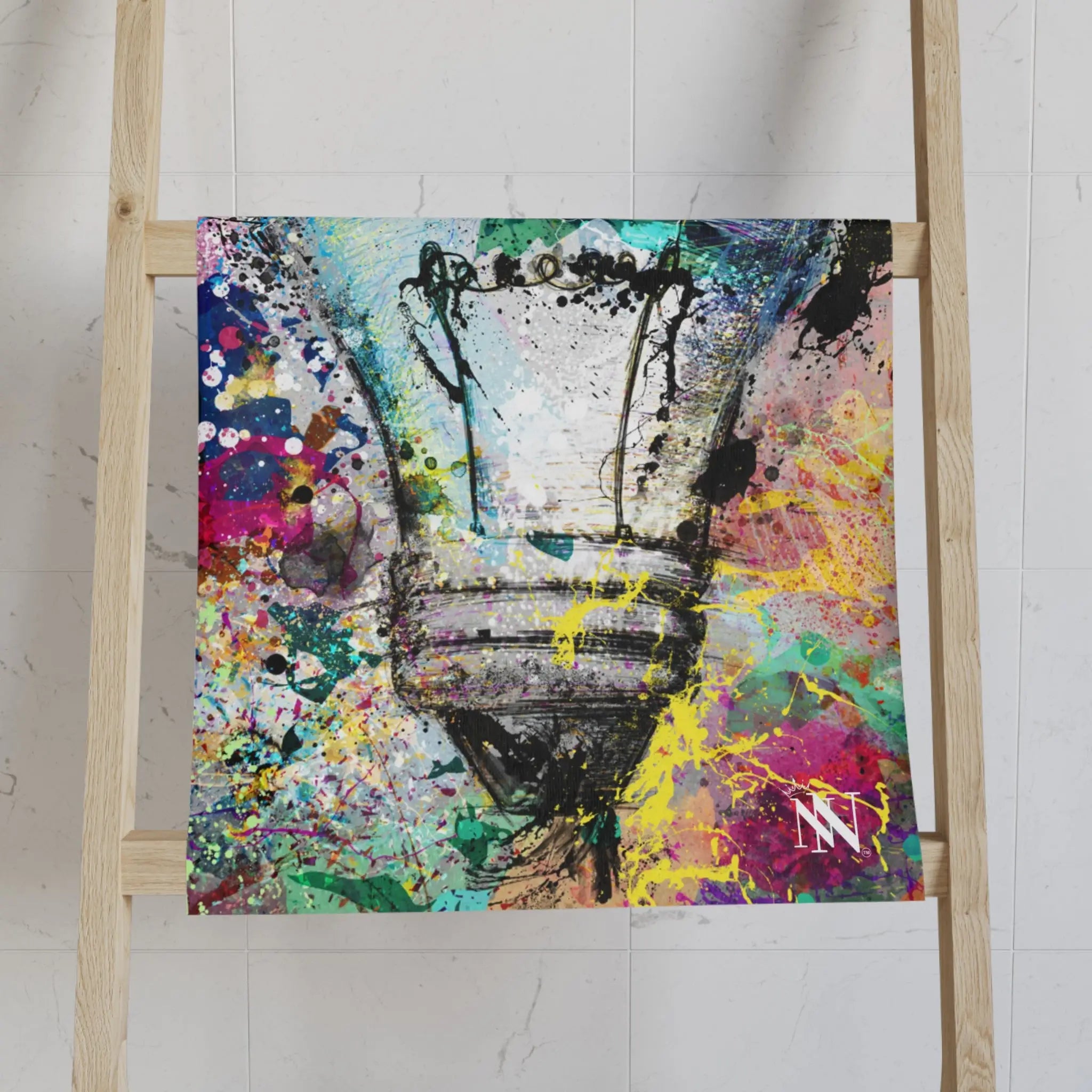 Glow Lightbulb Graffiti Cum Towel
