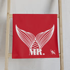 Mr. Mr. Mermaid Shareable Sides Red | Mix & Match Classic Fun-Flirty Lovers’ Towels