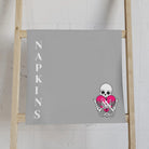 Nectar Napkins Brand Light Grey | Mix & Match Classic Fun-Flirty Lovers’ Towels