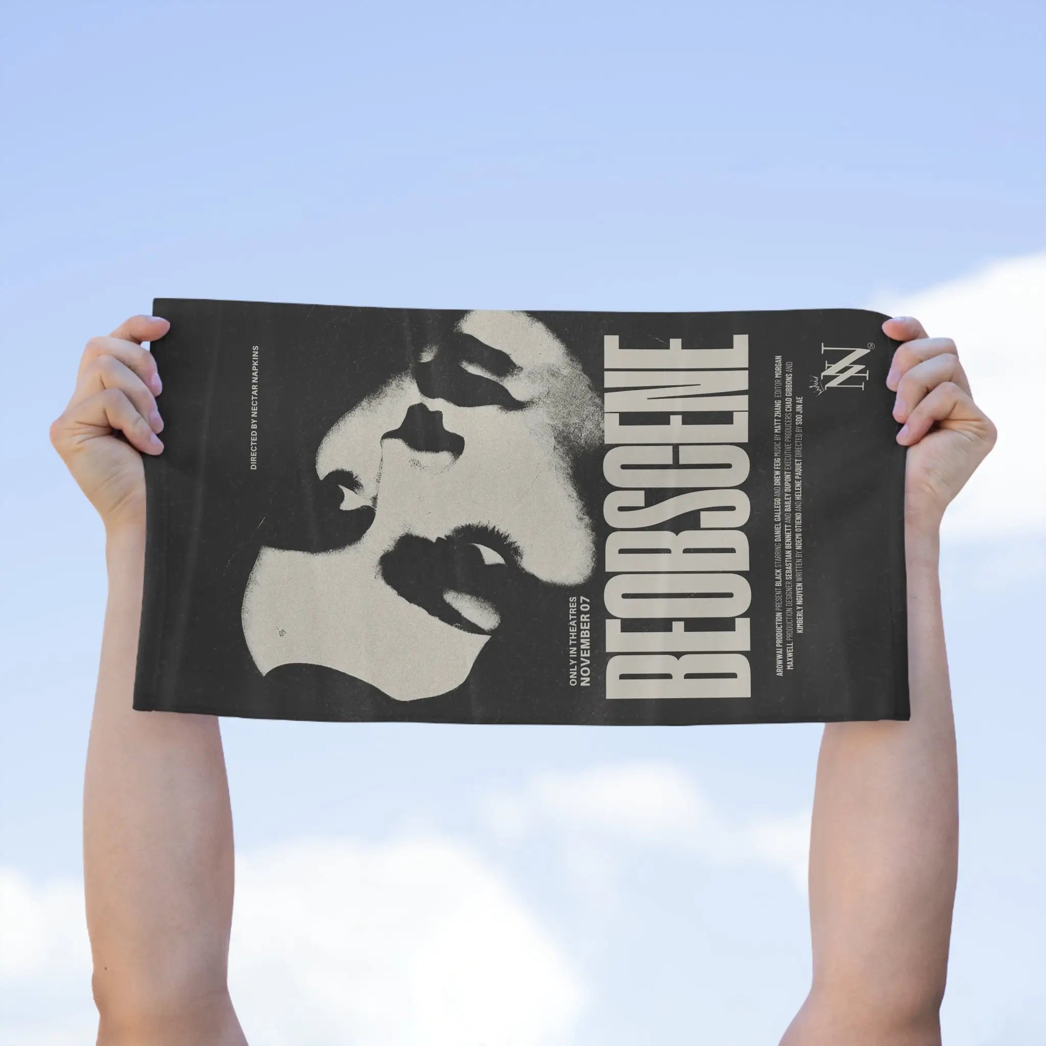Be Obscene Movie Poster | Mix & Match Soft Fun-Flirty Lovers’ Towels