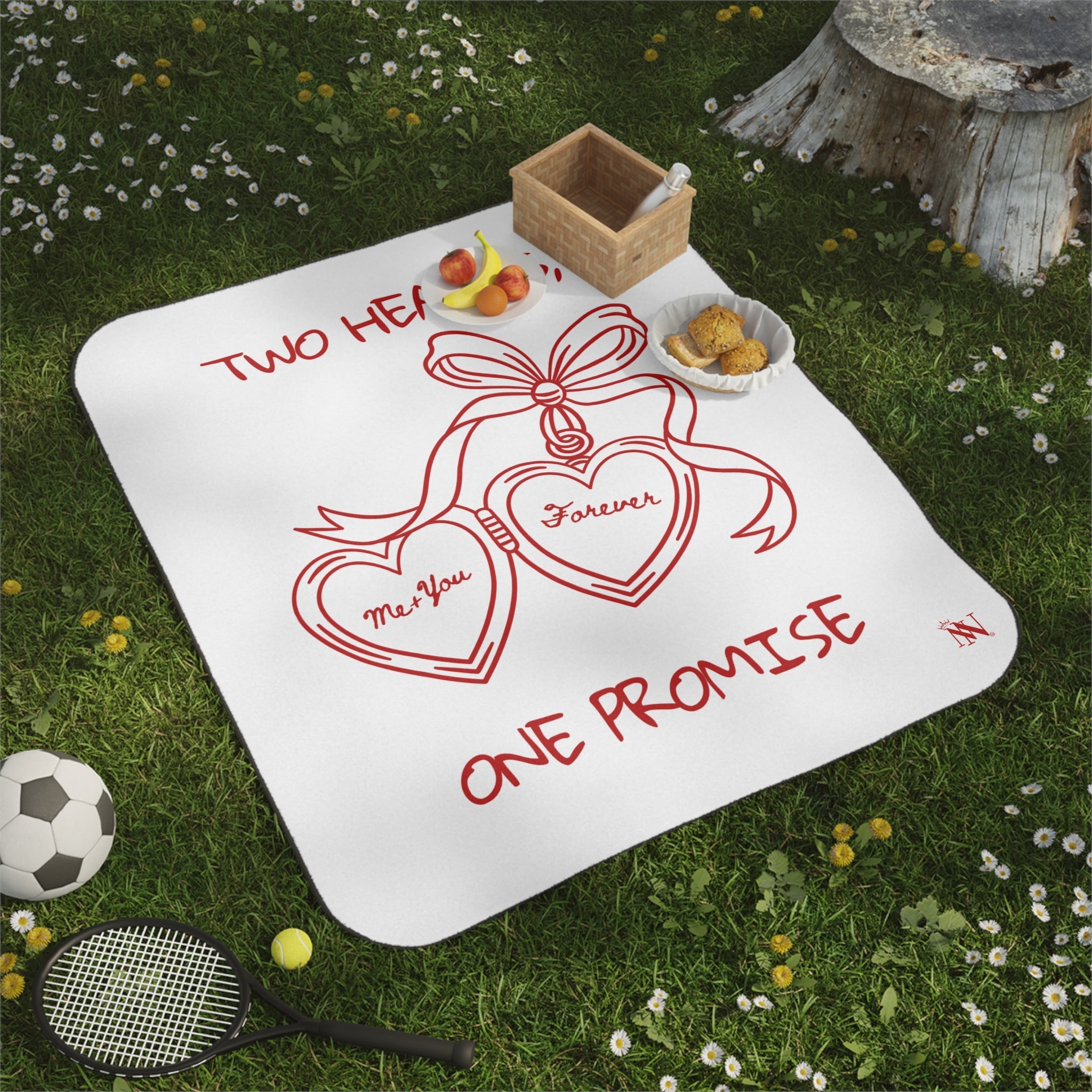 Two Hearts One Promise Sex Blanket