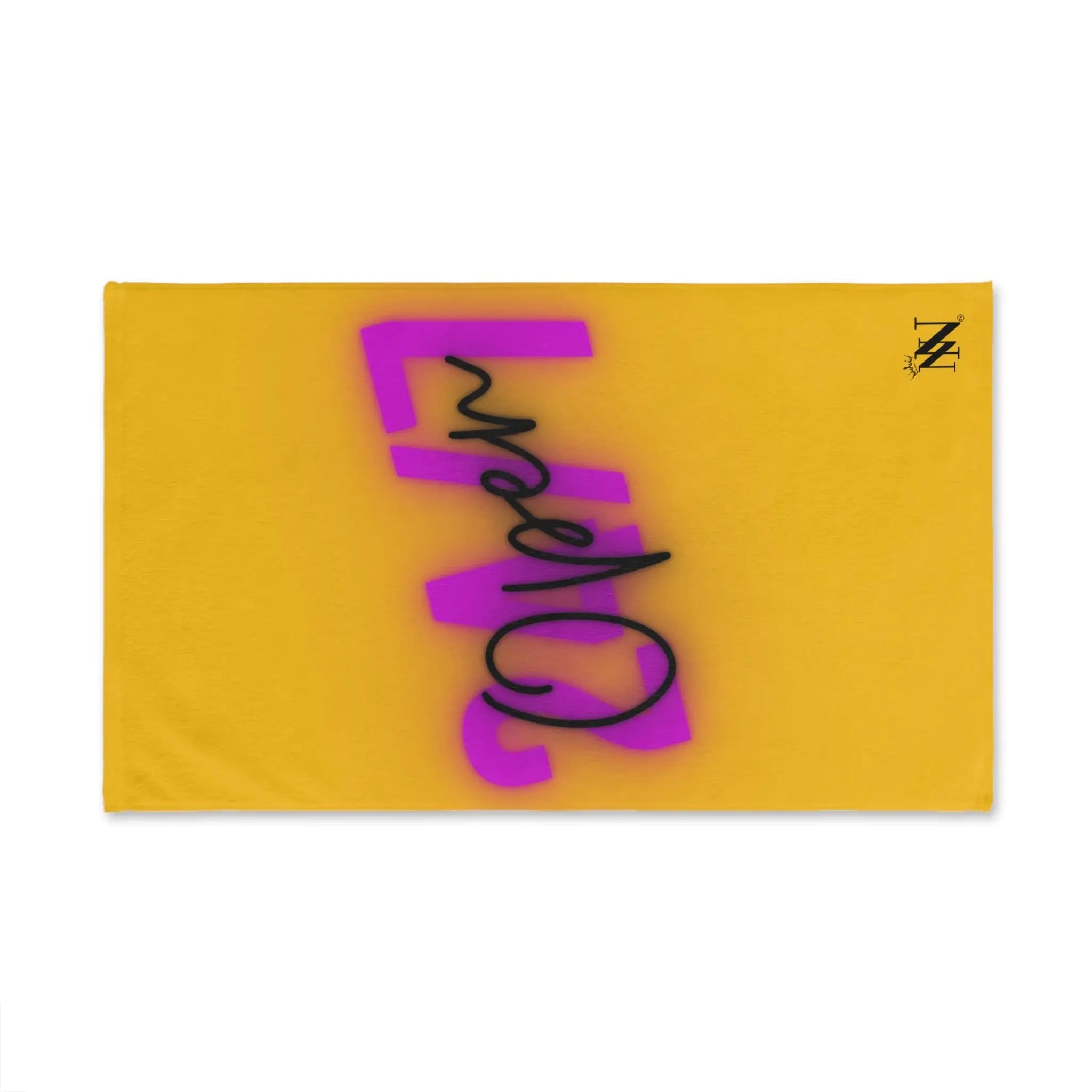 Open 24/7 Yellow | Mix & Match Classic Fun-Flirty Lovers’ Towels