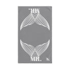 Mr. Mr. Mermaid Shareable Sides Grey Cum Towel